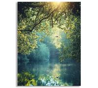 Xieazgsn 5D Diamond Painting Adultos Paisaje, Kit Pintura de Diamantes DIY Árbol, Manualidades Niños y Adultos, Regalo Original Cumpleaños, Decoración Pared Hogar, Strass Redondos 40x50cm, z@284