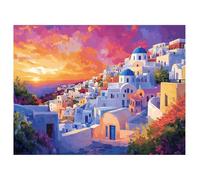 Xieazgsn 5D Diamond Painting Adultos Paisaje, Kit Pintura de Diamantes DIY Atardecer, Manualidades Niños y Adultos, Regalo Original Cumpleaños, Decoración Pared Hogar, Strass Redondos 60x80cm, z@2020