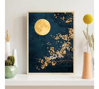 Xieazgsn Pintura de Diamante Adultos Luna, 5D Árbol Diamond Painting Kit Completo, Manualidades Adultos DIY Cristal, Pintura con Diamante Strass Cuadrados, Decoración Pared Casa Regalo 30x40cm, z@695