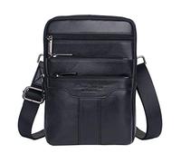 Xieben Bolso bandolera de cuero, paquete de hombro para hombres, viajes de negocios, senderismo al aire libre, camping, bandolera, maletín, cartera, bolsa para teléfono
