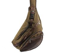 Xieben Canvas Sling Bag Mochila Bandolera Mochila Crossbody Hombro Cofre Paquete Para Hombres Mujeres De Viajes Negocios Ordenador Portátil Ciclismo Senderismo Mochila Coffee