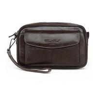 Xieben Embrague Monedero Con Correa De Muñeca Soporte De Teléfono Para Hombre Bolso De Muñeca Bolso De Muñeca Negocio De Negocios Compartimientos Múltiples Bolso Phone Café