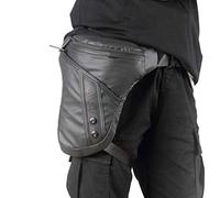 Xieben Motocicleta Bolsa de Pierna de Gota para Hombres Mujeres Paquete de La Cintura del Muslo Viaje Pesca Senderismo Ciclismo Al Aire Libre Bolsa de múltiples Funciones Negro