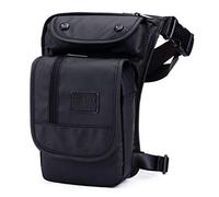 Xieben Motocicleta Bolsa de Pierna de Gota para Hombres Mujeres Paquete de La Cintura del Muslo Viaje Pesca Senderismo Ciclismo Al Aire Libre Bolsa de múltiples Funciones Negro