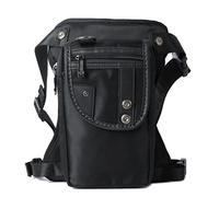 Xieben Nylon Bolsa De Pierna Caída para Hombres Mujeres Cintura Fanny Packs Motocicleta Ciclismo Pesca Al Aire Libre Steampunk Táctica Senderismo Negro