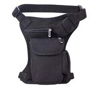 Xieben Riñonera Multifunción para Deportes al Aire Libre para Hombre y Mujer, Riñonera para Viaje, Camping, equitación, Ciclismo, Pesca, Caza, Senderismo, #03negro, 18cm(L) x6cm(P) x32cm(H) (7,1