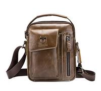 Xieben Vintage Bolsa De Mensajero De Hombro De Cuero para Hombres Mujeres Casual Business Briefcase Cross Body Pack Tote Bolsos De Teléfono Sling Chest Pouch