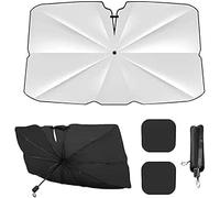 XieBin Parasol Parabrisas de Coche para Dodge RAM 1500 Laramie / 1500, 360° Rotación Eje Plegable Parasol Delantero Protector para Plegable