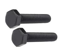 Xiedeai Ferretería Externo Hexagonales Pernos - Acero Carbono Grado 8.8 Cabeza Hexagonal Alta Resistencia Alargamiento Perno Mecánico Negro Tornillo M10
