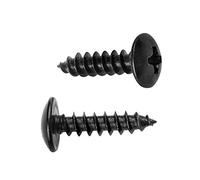 Xiedeai Tornillos para Madera Negro - Autorroscantes Acero Al Carbono Ranura Cruzar Tornillo de Cruz Redonda Cabeza de Hongo M4 M5