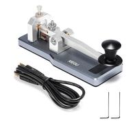 XIEGU VK-5 Morse Key CW Mini Straight Key CW - Botón Morse portátil con base de aluminio CNC, transmisor de código Morse, jack de 3,5 mm, para G90/X6100/X6200/X5105/G106