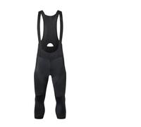 XIEHYA Culotte De Ciclismo con Forro Polar Culotte Corto de Ciclismo Polar 3/4 for Hombre, Acolchado, for 6 Horas Carretera, Profesional(Black,L)