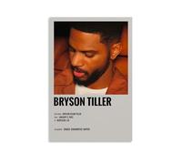 XIEJIANPPOZWE Póster Bryson Tiller para espacios interiores; lienzo adecuado para salas de estar, dormitorios, oficinas y pasillos.