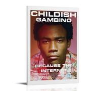 XIEJIANPPOZWE Póster de álbum de Because The Internet Childish Gambino__ para espacios interiores; lienzo adecuado para salas de estar, dormitorios, oficinas y pasillos.