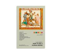 XIEJIANPPOZWE Póster de animales de cristal Cómo ser un ser humano para espacios interiores; lienzo adecuado para salas de estar, dormitorios, oficinas y pasillos.