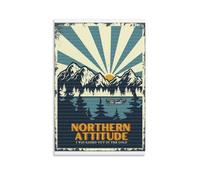 XIEJIANPPOZWE Póster de Noah Kahan NORTHERN ACTITUDE - Impresión digital de pared - Póster artístico con letras para espacios interiores; lienzo adecuado para salas de estar, dormitorios, oficinas y