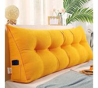 XIEMINLE Almohada lumbar triangular para cabecero de cama, sofá tatami, dormitorio, reposacabezas de cama, cojín de respaldo de lectura, almohada de lectura, cojín lumbar, 180 x 50 x 20 cm, color