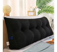 XIEMINLE Almohada lumbar triangular para cabecero de cama, sofá tatami, dormitorio, reposacabezas de cama, cojín de respaldo de lectura, almohada de lectura, cojín lumbar, 180 x 50 x 20 cm, color