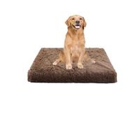 XIEMINLE Cama calmante ortopédica para mascotas, colchón suave para jaula de perro, cómoda alfombrilla de cama para mascotas con funda extraíble lavable para cachorros con parte inferior