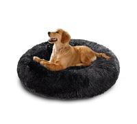 XIEMINLE Cama calmante redonda para perros con refuerzo alrededor para perros medianos y grandes, cojín ortopédico para mascotas, cama lavable para mascotas, tapete esponjoso para nido de cachorros