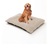 XIEMINLE Cama lavable para perro, mullida y suave, colchón calmante para mascotas, cojín de felpa para mascotas con funda extraíble, almohadilla cálida para cachorros con parte inferior antideslizante