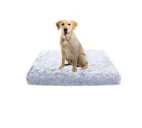 XIEMINLE Cama ortopédica para perros, colchón de felpa para mascotas, cojín para jaula, alfombrilla calmante para cachorros con funda extraíble, almohadilla para perros pequeños, medianos y grandes