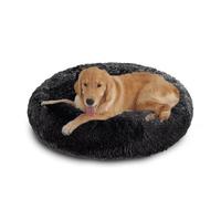 XIEMINLE Cama ortopédica para perros, mullida y redonda para mascotas, cojín de felpa para perro, antideslizante, nido de mascotas, lavable a máquina, caseta antiansiedad, colchón cálido para gatos