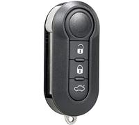 XIEMINLE Carcasa de llave de 3 botones compatible con Fiat 500, Panda, Bravo, Lancia Delta, Peugeot Boxer, Citroen Relay, Negro