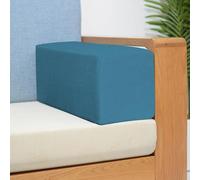 XIEMINLE Cojín de apoyo para brazos de sofá, almohada personalizada para reposabrazos con cremallera, cojín acolchado suave para cabecera, almohadilla para colchón (50 x 20 x 20 cm, azul 2)