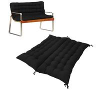 XIEMINLE Cojín de banco para muebles de interior, cojín grueso para asiento de cocina, banco de comedor, sofá, ventana de salón, cojín para silla de piano con correa y respaldo (120 x 100 x 8 cm