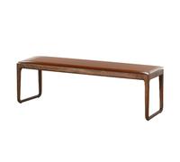 XIEMINLE Cojín impermeable para silla, cojín largo para asiento de banco, almohadilla de cuero para banco de jardín con cremallera, cojín de asiento para muebles de 2 y 3 plazas, tapete de asiento