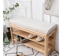 XIEMINLE Cojín para banco de zapatos, almohadilla antideslizante para asiento de muebles con funda extraíble, cojín lavable de 5 cm de grosor para columpio tatami, silla de comedor (90 x 35 x 5 cm,