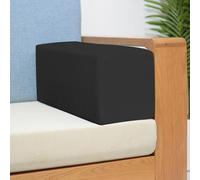 XIEMINLE Cojín para reposabrazos de sofá, almohada personalizada para reposabrazos con cremallera, cojín acolchado suave para cabecera, almohadilla para colchón (70 x 15 x 15 cm, negro)