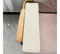 XIEMINLE Cojín para reposabrazos de sofá, cojín rectangular para cabecera, almohada de apoyo para el cuello, almohada extraíble para colchón (90 x 15 x 15 cm, beige)