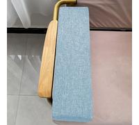 XIEMINLE Cojín para reposabrazos de sofá, cojín rectangular para cabecera, almohada de apoyo para el cuello, almohada extraíble para colchón (50 x 15 x 15 cm, azul)