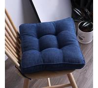 XIEMINLE Cojines de asiento para sillas de comedor, cojín acolchado esponjoso, cojín grueso para silla de adultos, cojín de sofá para comedor, coche, oficina, cuadrado, 40 x 40 x 10 cm, azul 1