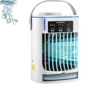 Xifyjus Coldeez Cooling Ace, Enfriador de Aire Portátil Cooling Sense, Ventilador de Agua Móvil Inteligente Mejorado, Ventilador Eléctrico de Escritorio con 3 Velocidades, Sin Necesidad de Taladrar