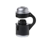 XIGAWAY 1pc Universal 30X Zoom Óptico Teléfono Móvil Microscopio LED Clip Micro Lente Telescopio Lupa (negro)