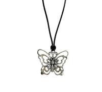 XIGAWAY Collar con colgante de mariposa para mujer, gargantilla vintage de terciopelo negro, regalo de joyería a juego para parejas, 1, Metal, Sin piedra preciosa
