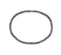 XIGAWAY Collar de hematita con terapia magnética curativa salud unisex joyería colorida