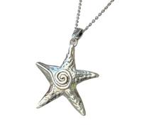 XIGAWAY Collar geométrico de estrella para parejas, colgante de aleación con cadena de eslabones cruzados