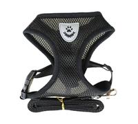 XIGAWAY Juego de arnés y correa para perro, chaleco acolchado ajustable con clip frontal, equipo reflectante para caminar para mascotas con asa, S/M/L/XL, varios colores (azul tamaño S)