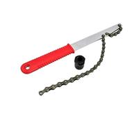 XIGAWAY Juego de extractor de látigo y casete de cadena para 8/9/10 velocidades, herramienta de reparación de rueda libre de bicicleta, acero al carbono, herramienta de bloqueo de casete de bicicleta