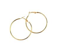 XIGAWAY Pendientes circulares geométricos para mujer, aretes de aro grandes en acabado dorado y plateado, S, Metal, Sin piedra preciosa