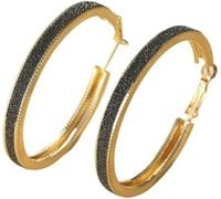 XIGAWAY Pendientes de aro con acabado mate para mujer, aretes colgantes geométricos en tonos dorados, plateados y multicolores, S, Metal, Sin gemas