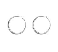 XIGAWAY Pendientes de aro grandes para mujer, aretes circulares geométricos dorados y plateados de 5 cm, estilo coreano, aretes colgantes de aleación ligera, dulces y simples, S, Metal, Sin piedra