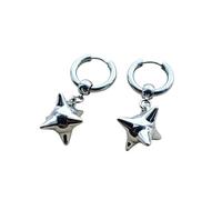 XIGAWAY Pendientes de bola de uñas para hombres y mujeres, aretes de metal gótico punk, joyería geométrica de plata, regalo de joyería