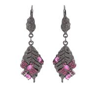 XIGAWAY Pendientes de hoja botánica, aretes colgantes de aleación de zinc chapados en oro para mujer, joyería inspirada en la naturaleza