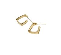 XIGAWAY Pendientes en forma de U, triangulares geométricos, cuadrados, dorados y plateados para mujer, S, Metal, Sin piedra preciosa