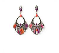 XIGAWAY Pendientes étnicos bohemios retro para mujer, aleación galvanizada con forma geométrica, accesorios para orejas colgantes, S, Metal, Sin piedra preciosa